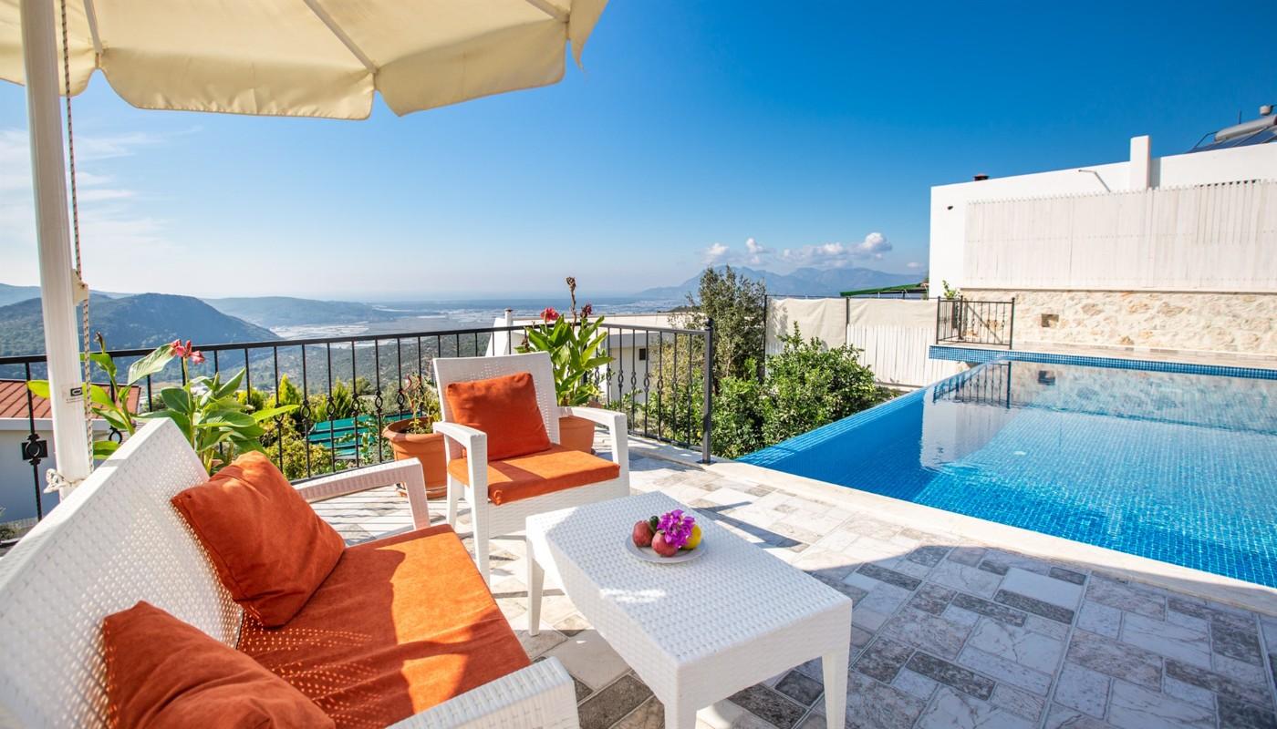Kaş Üzümlü'de Doğa İçerisinde, Özel Havuzlu, Jakuzili, Modern Villa-19665
