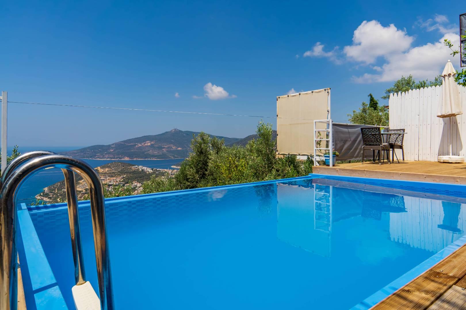 Kalkan Kördere'de Deniz Manzaralı, Özel Havuzlu, Balayı Villası-33962