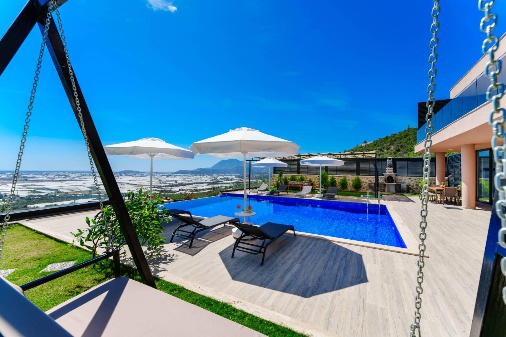 Kaş Çavdır'da Doğa İle İç İçe, Özel Havuzlu, Geniş Villa-43917