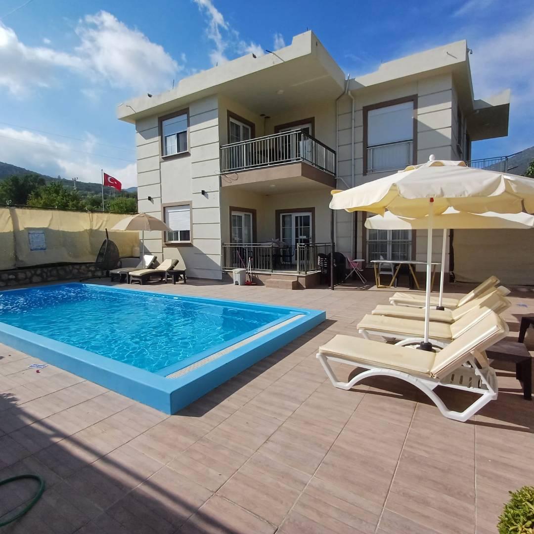 Kaş İkizce'de Geniş Ailelere Uygun, Özel Havuzlu, Kiralık Villa-43395