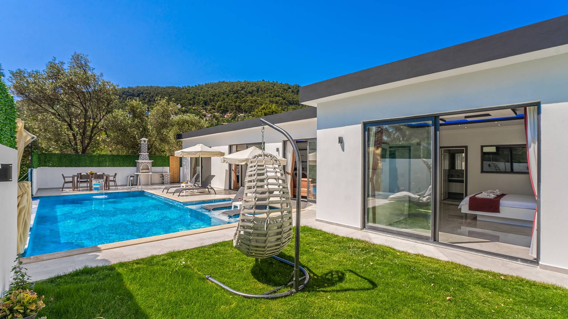 Kaş İslamlar'da Sakin Doğada, Özel Havuzlu, Konforlu Villa