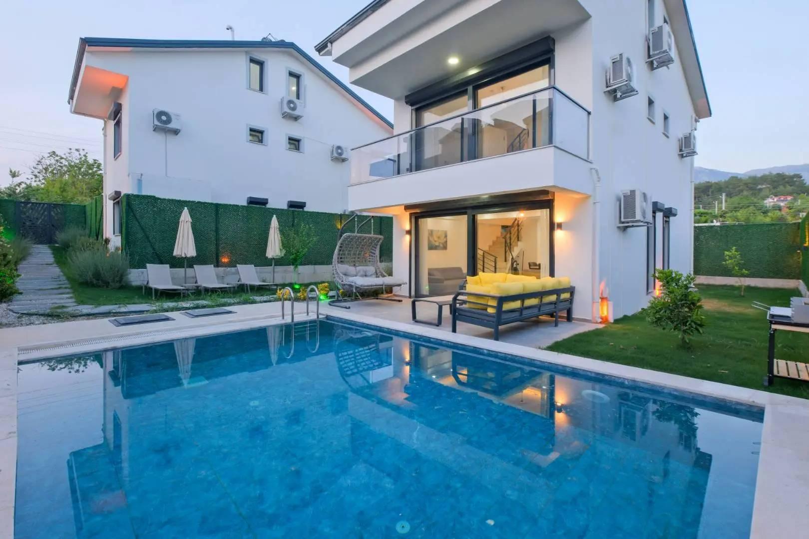 Muğla Seydikemer'de Doğa İçerisinde, Özel Havuzlu, 6 Kişilik Villa-43283