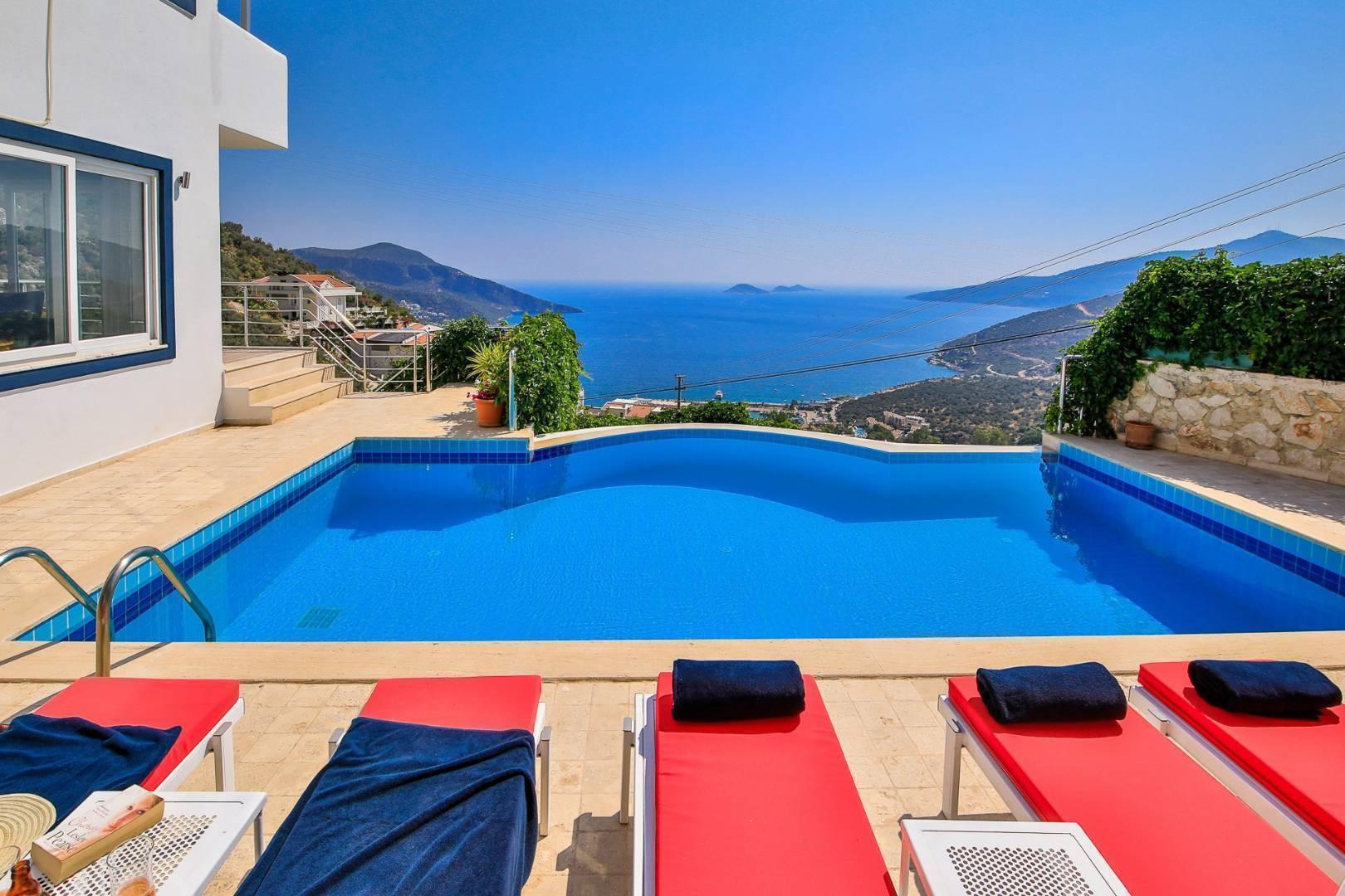 Kaş Kalkan'da Denize Yakın, Özel Havuzlu, 10 Kişilik Villa-25148