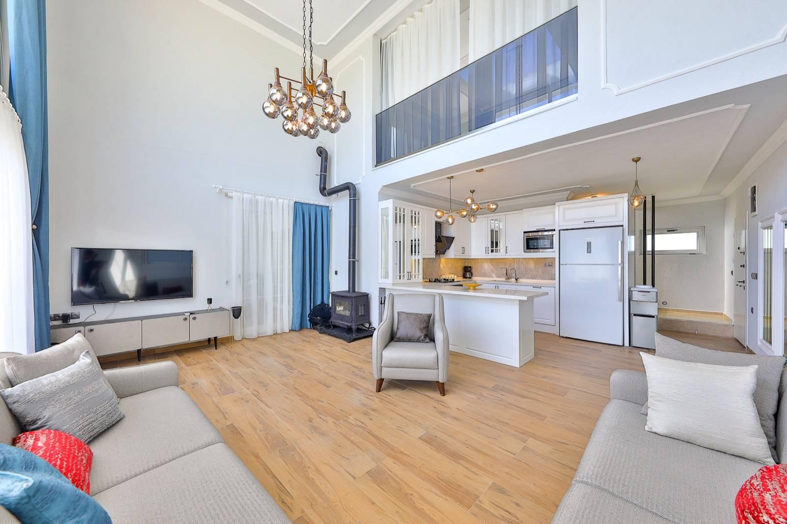 Kaş Bezirgan'da Doğa İçerisinde, 2+1, Lüks Kiralık Villa-28186