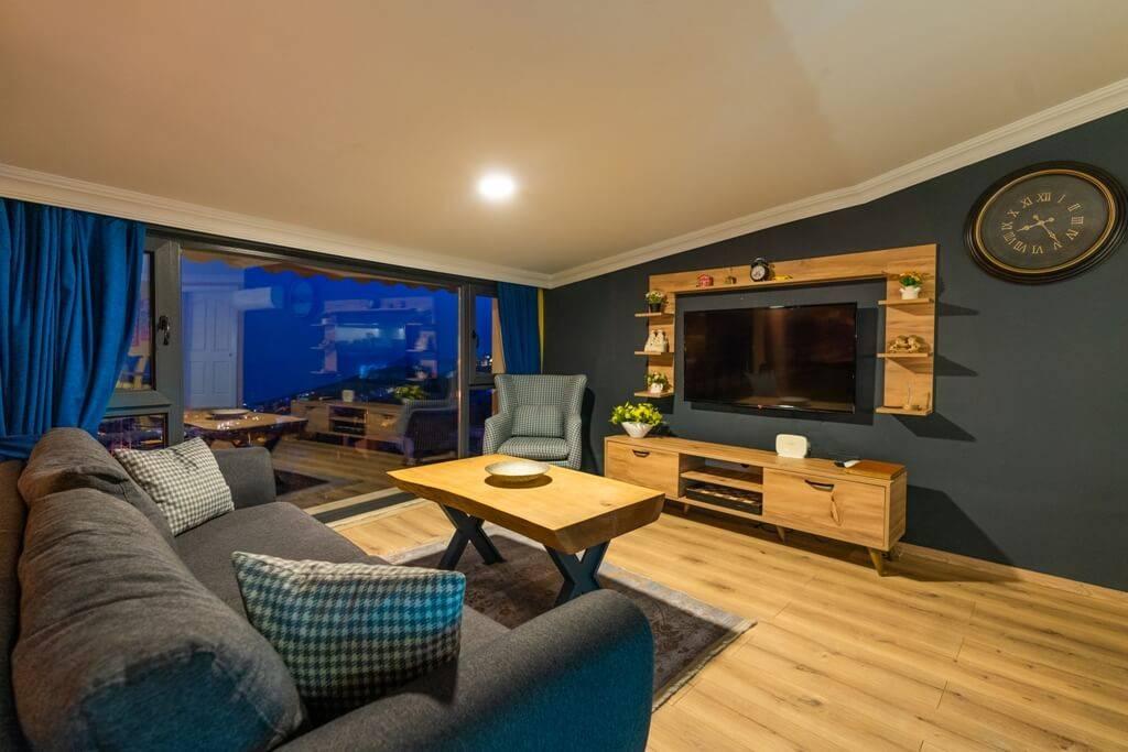 Kaş Kalkan'da Deniz Manzaralı, Jakuzili, Lüks Daire-14047