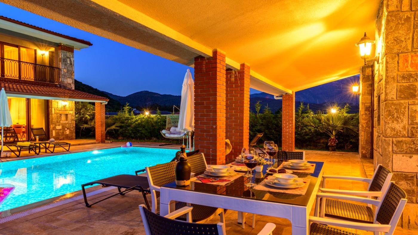 Fethiye Kayaköy'de Doğa İle İç İçe, Özel Havuzlu, 6+1 Ferah Villa-21028