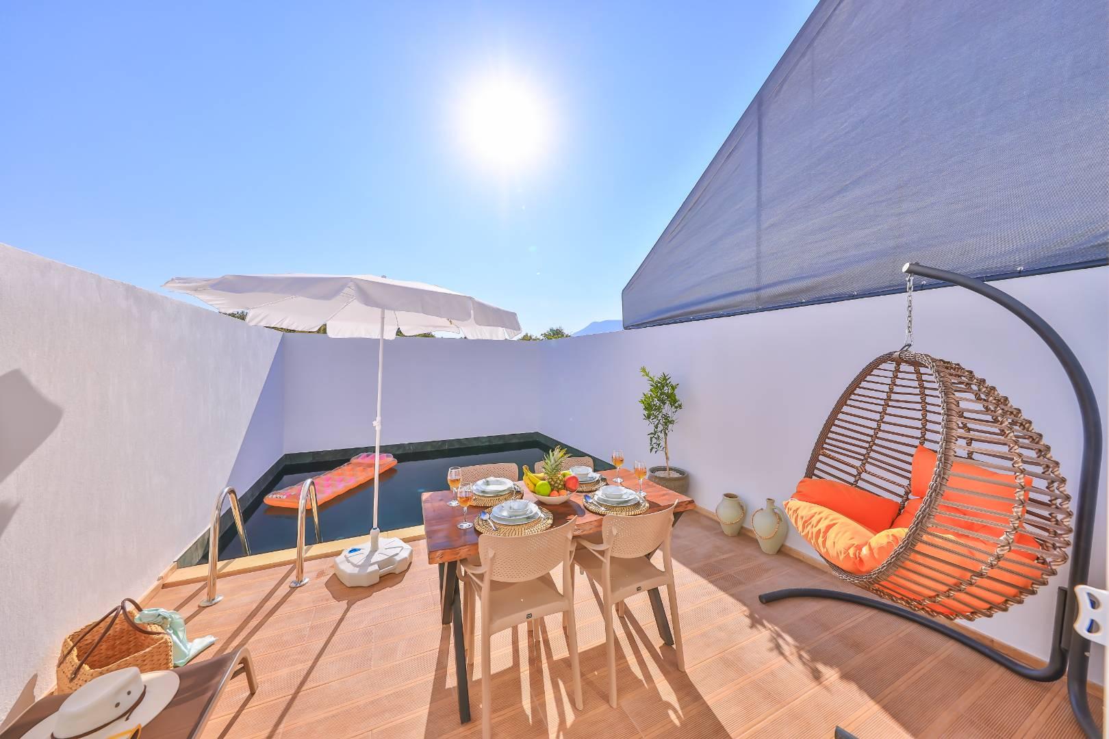 Kaş Çukurbağ'da Balayı Çiftlerine Uygun, Özel Havuzlu, Kiralık Villa-29397