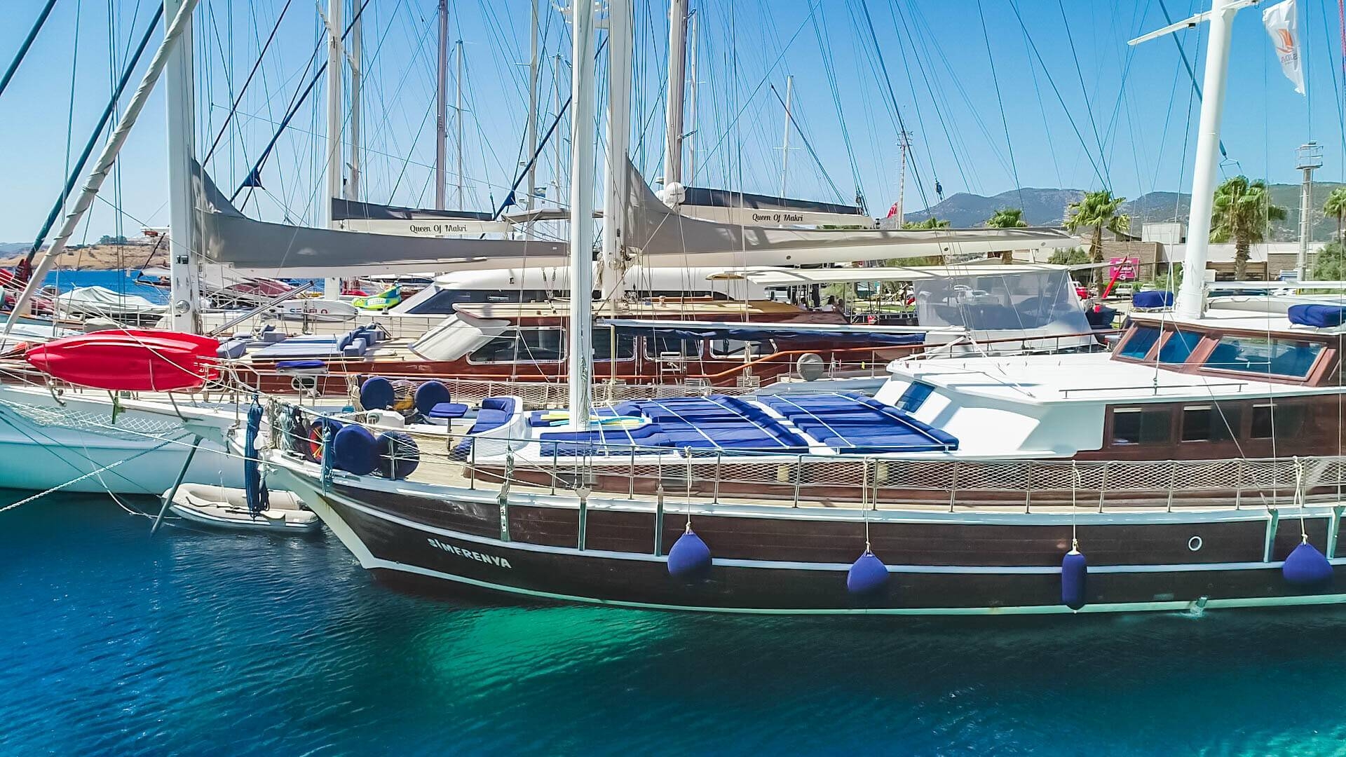 Muğla Fethiye Çıkışlı, 16 Kişi Kapasiteli, Kaptanlı, Kiralık Gulet