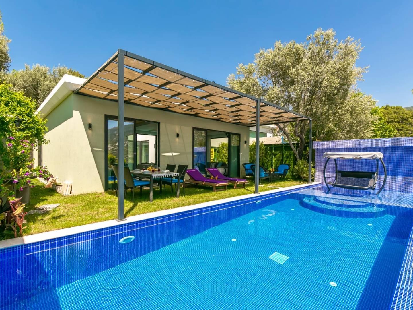 Kaş İslamlar'da Huzurlu Doğa İçinde, Özel Havuzlu, Balayı Villası-30347