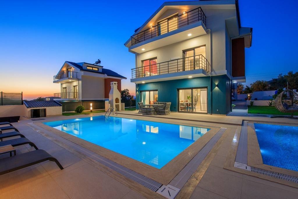 Fethiye Ölüdeniz'de Doğa İçerisinde, Özel Havuzlu, Jakuzili Villa