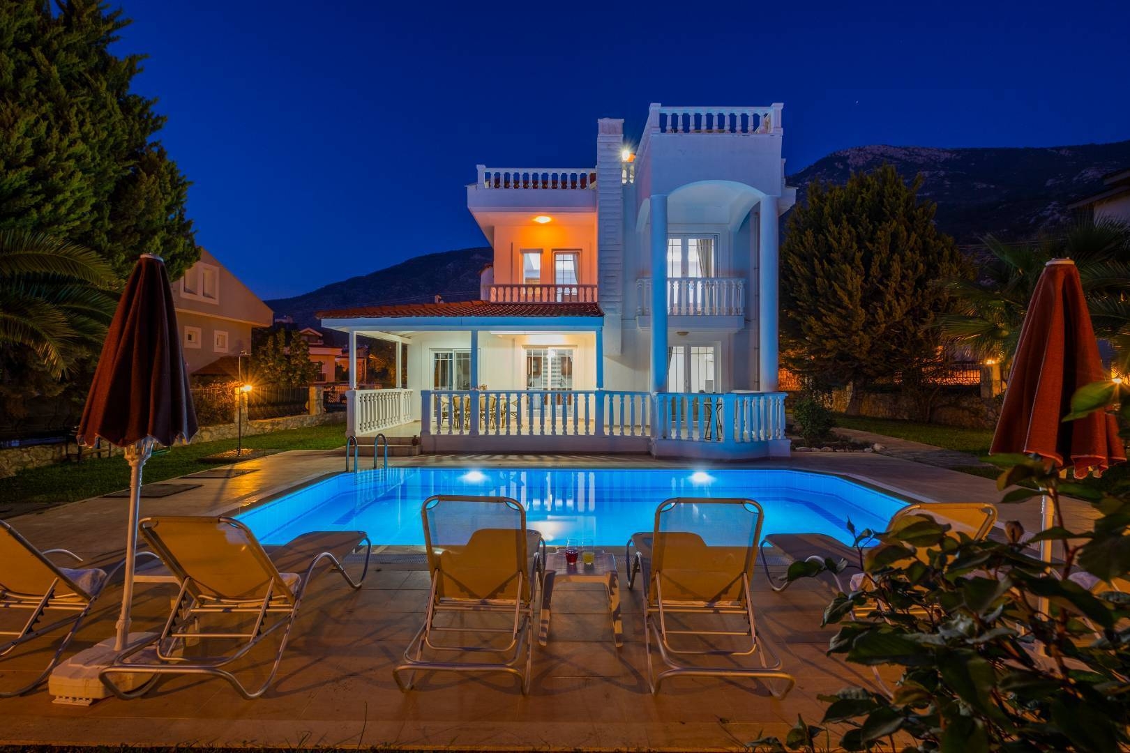Fethiye Ovacık'ta Panoramik Orman Manzaralı, Özel Havuzlu, Lüks Villa