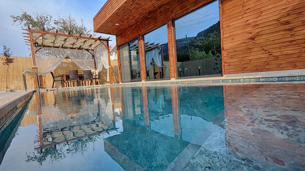 Fethiye İnlice'de Doğa Manzaralı, Özel Havuzlu, Jakuzili Villa-22344