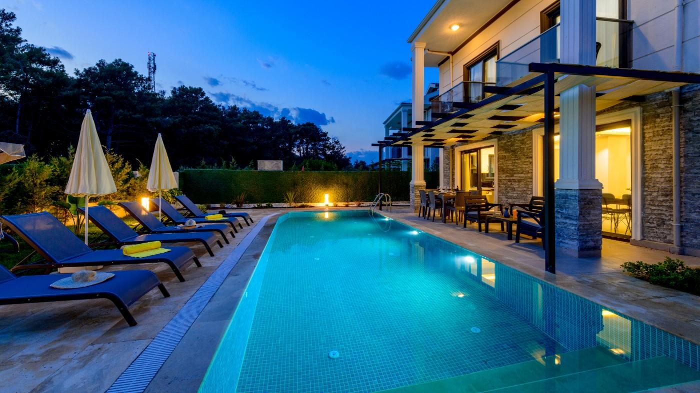 Fethiye Ölüdeniz'de Site İçerisinde, Özel Havuzlu, Konforlu Villa-22241