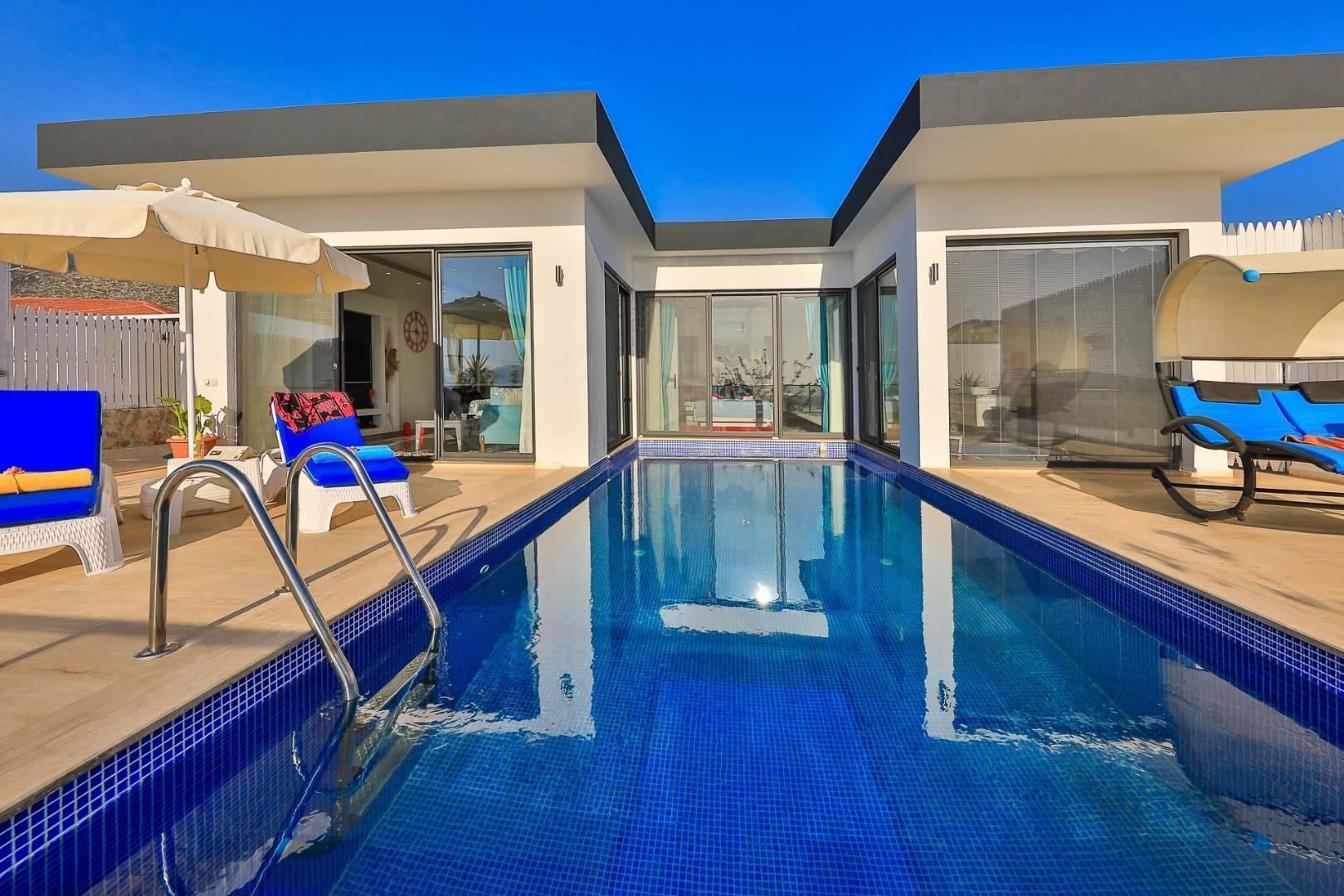 Kaş Üzümlü'de Doğa İçerisinde, Özel Havuzlu, Jakuzili, Balayı Villası-26552