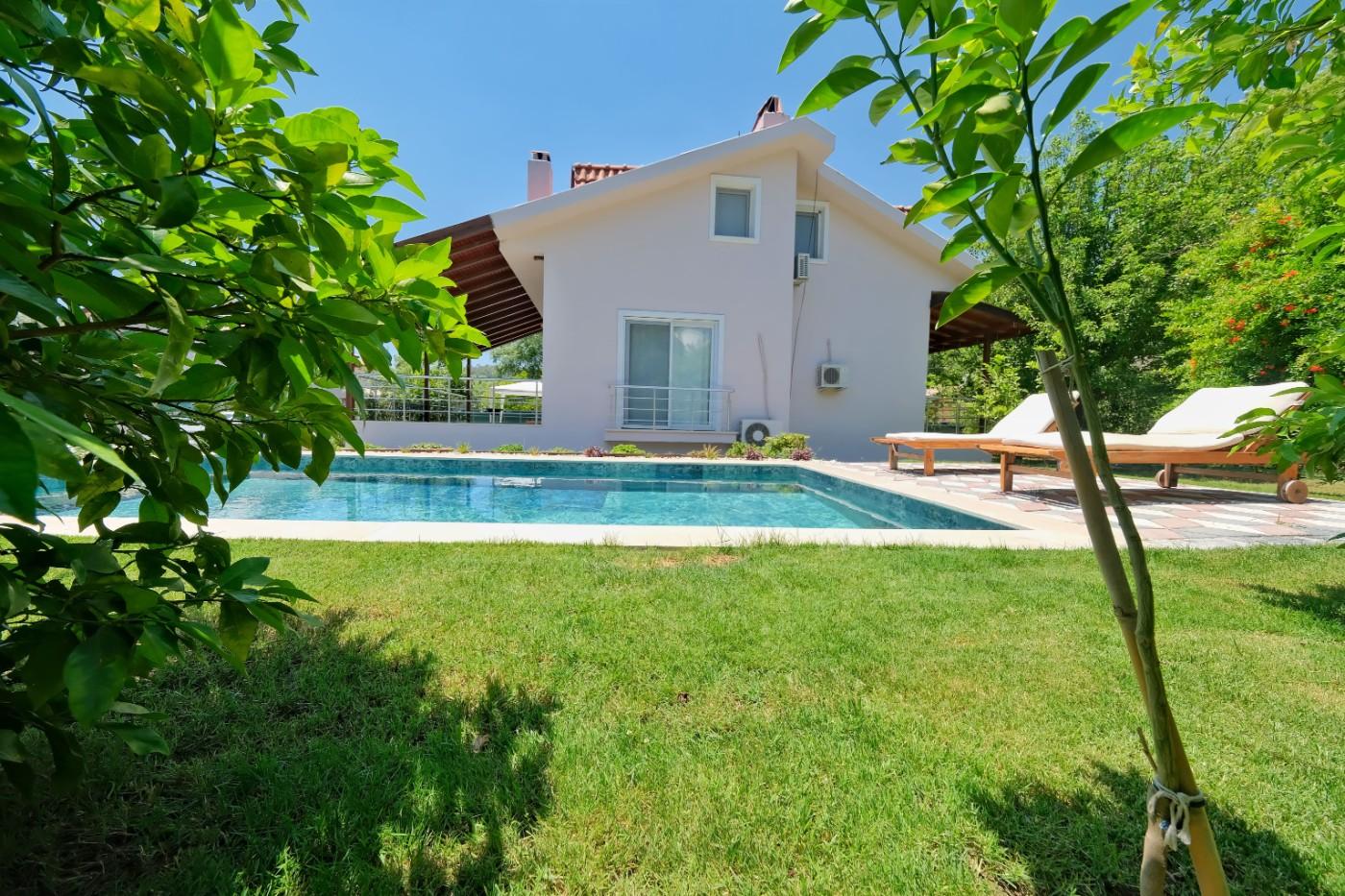 Fethiye İnlice'de Harika Doğa Manzaralı, Özel Havuzlu, 6 Kişilik Villa-22015