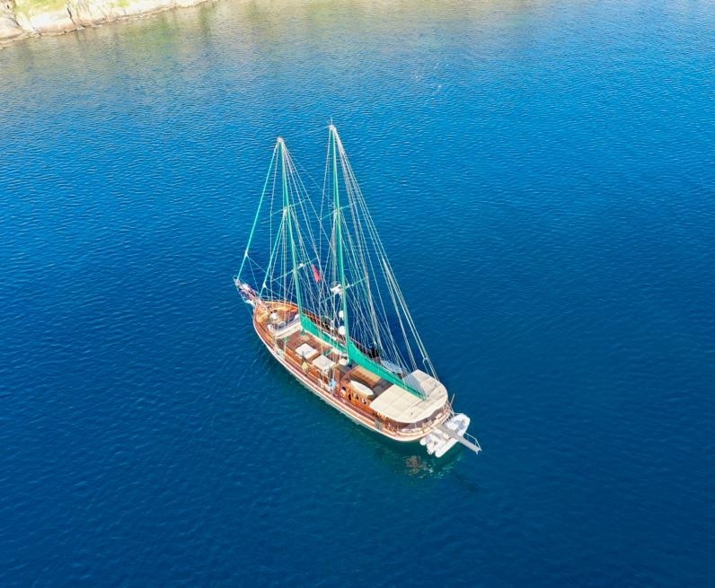 Bodrum'da Huzur Dolu Maviliklerde, 8 Kişilik, Bakımlı Gulet