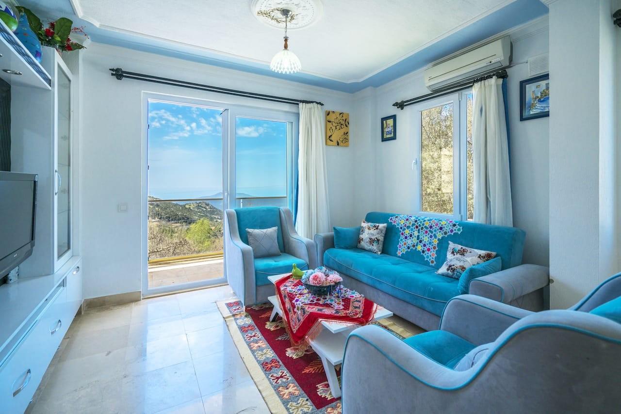 Kaş İslamlar'da Sessiz ve Huzurlu Doğada, Özel Havuzlu, Şık Villa-19497