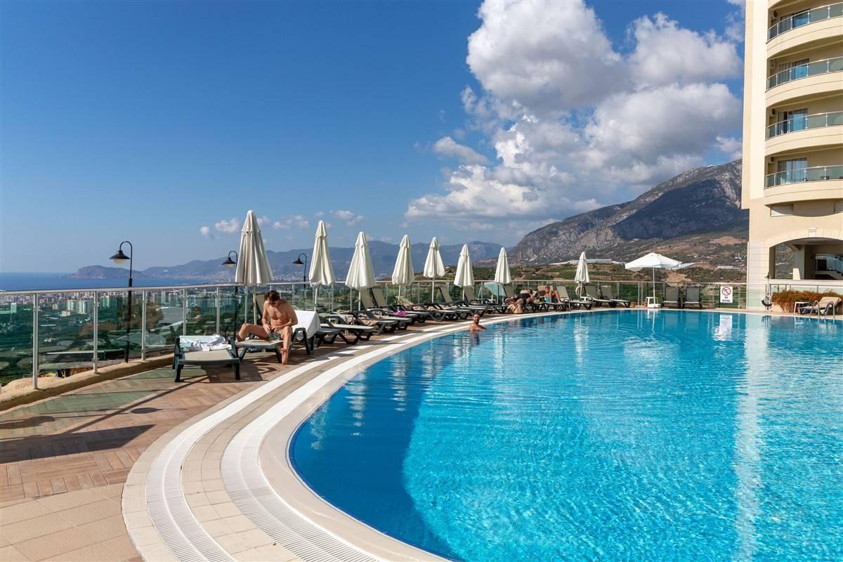 Alanya Kargıcak'ta Müthiş Tesis İçerisinde, Ortak Havuzlu Tatil Evi-30648