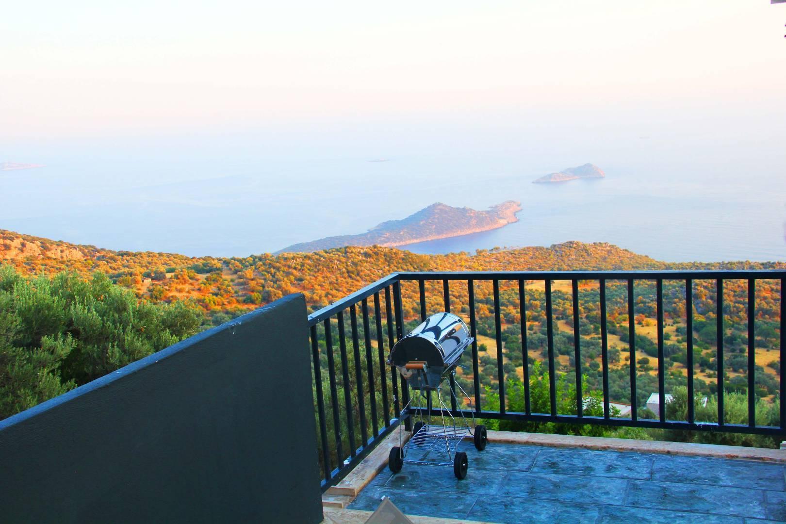 Kaş Bezirgan'da Adalar Manzaralı, Özel Havuzlu, Şık Balayı Villası-30479