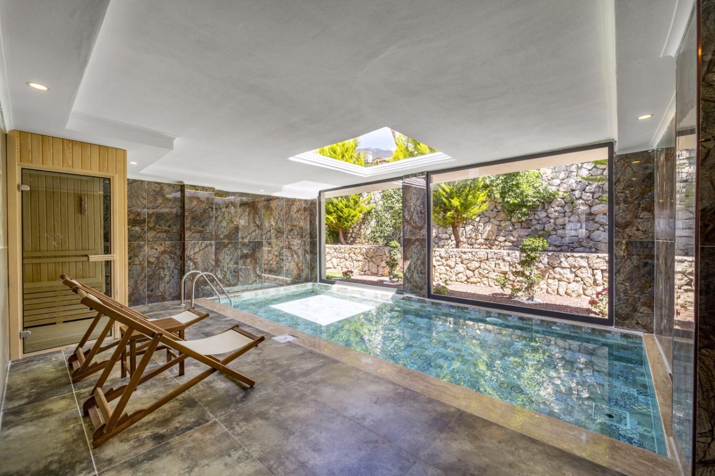 Fethiye Ölüdeniz'de Keyifli Doğada, Isıtmalı Havuzlu, Kiralık Villa-21561