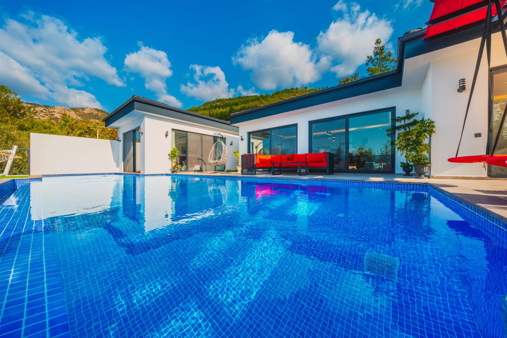 Kaş Üzümlü'de Muhteşem Doğada, Özel Havuzlu, Jakuzili Villa-29843