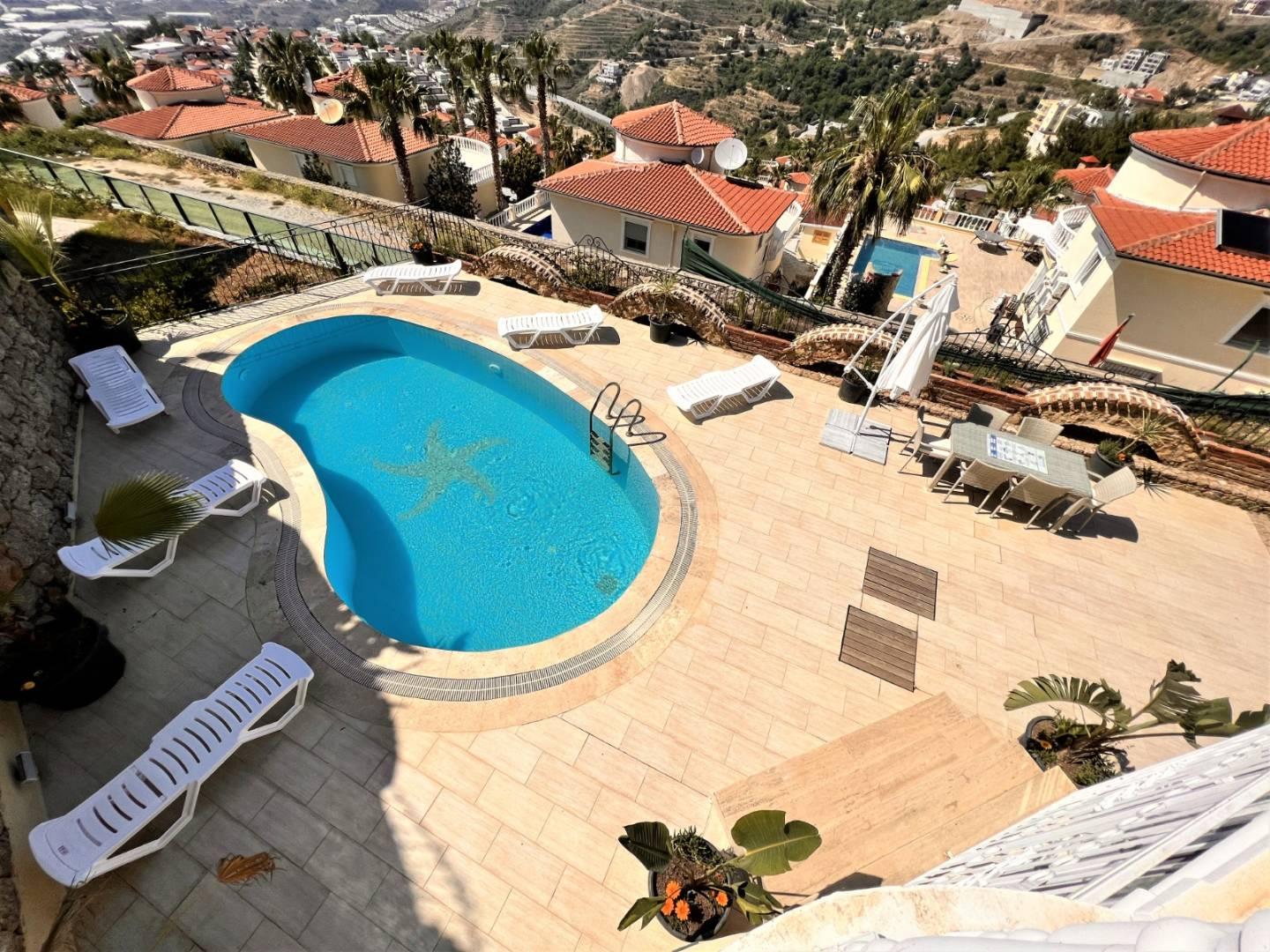 Alanya Kargıcak'ta Elverişli Konumda, Özel Havuzlu, Yazlık Villa-27045