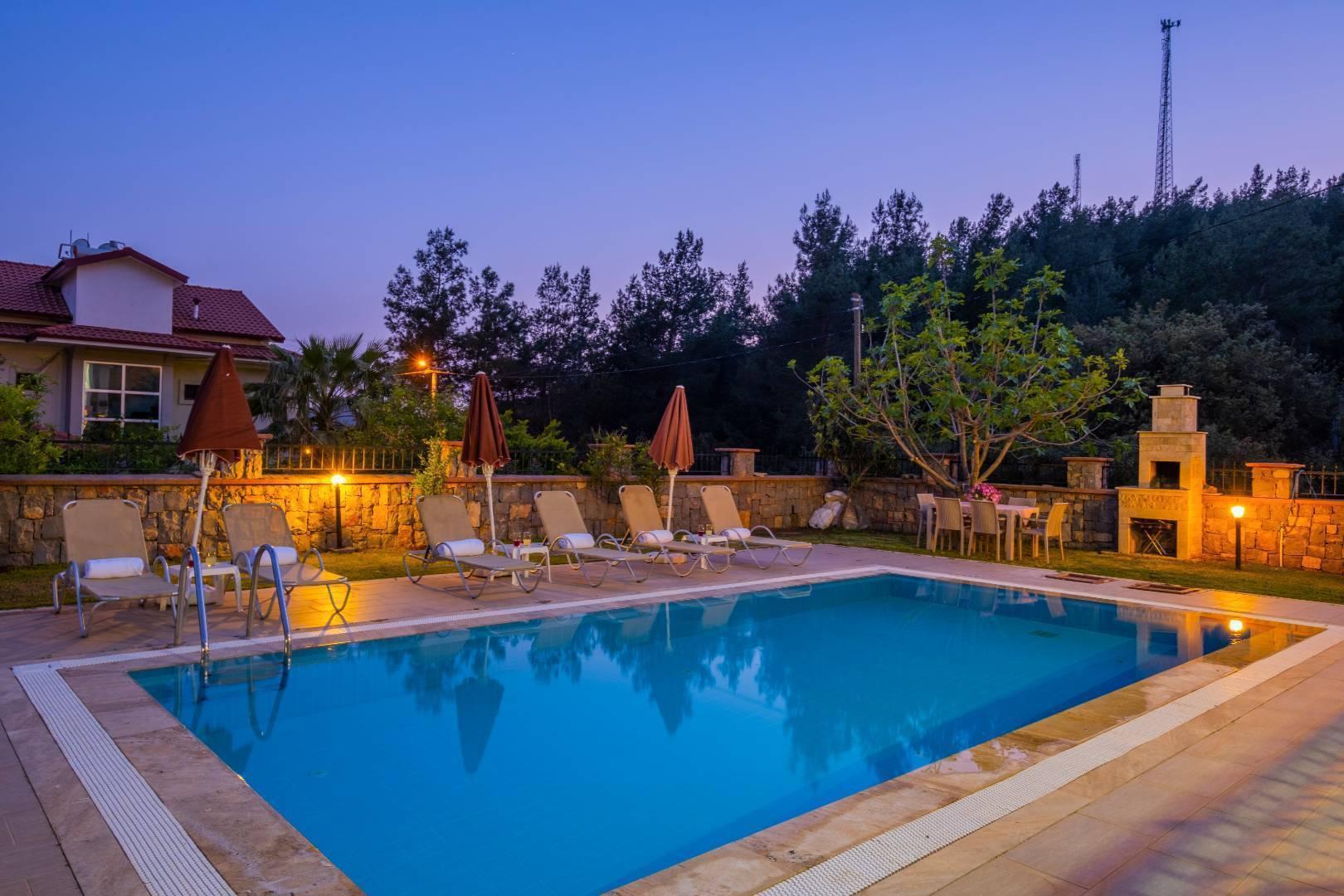 Fethiye Ölüdeniz'de Muhteşem Doğa Manzaralı, Özel Havuzlu, Lüks Villa-13682