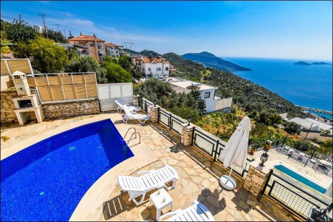 Kaş Kalkan'da Deniz Manzaralı, Özel Havuzlu, Modern Villa-20656