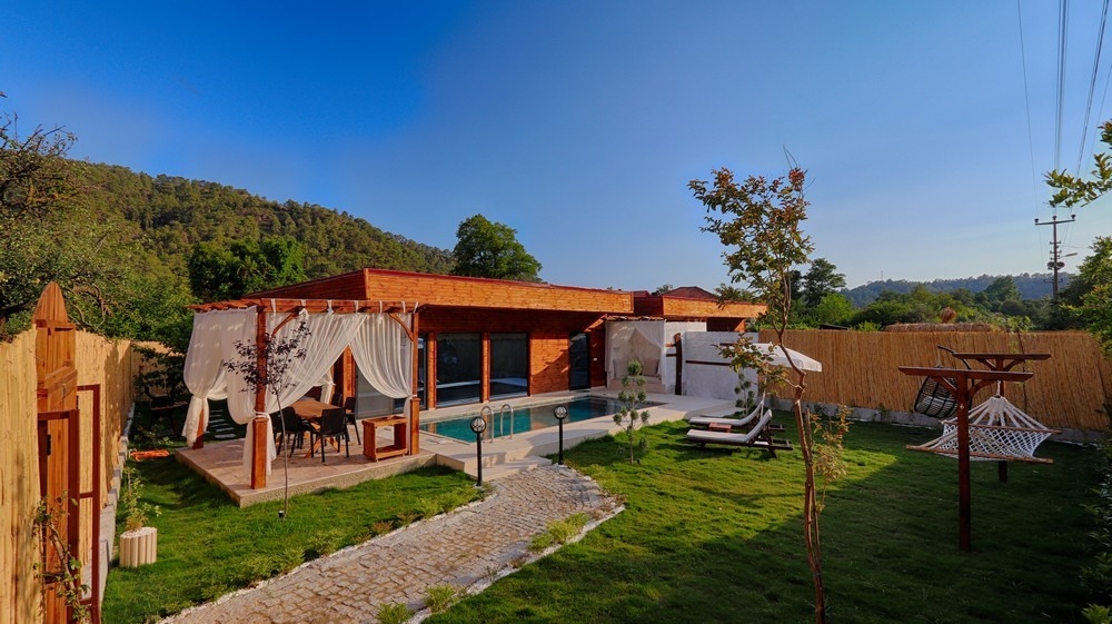 Fethiye İnlice'de Doğa Manzaralı, Özel Havuzlu, Jakuzili Villa