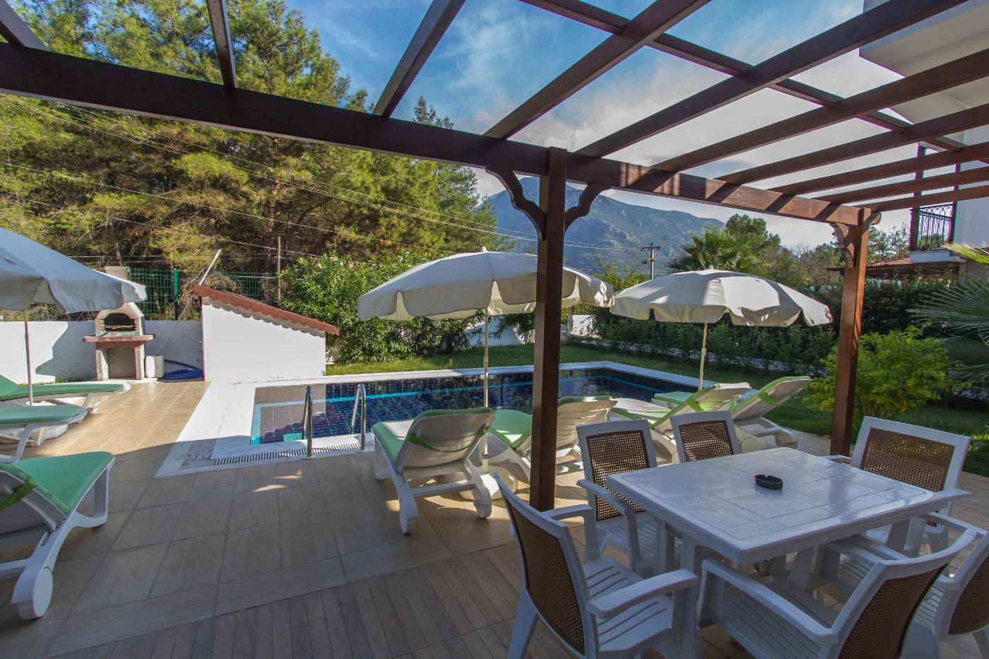 Fethiye Ölüdeniz'de Denize Yakın, Özel Havuzlu, Bahçeli Villa-19417
