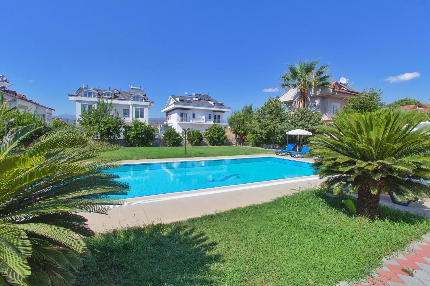Fethiye Akarca'da Geniş Bahçeli, Özel Havuzlu, Kiralık Villa-19172