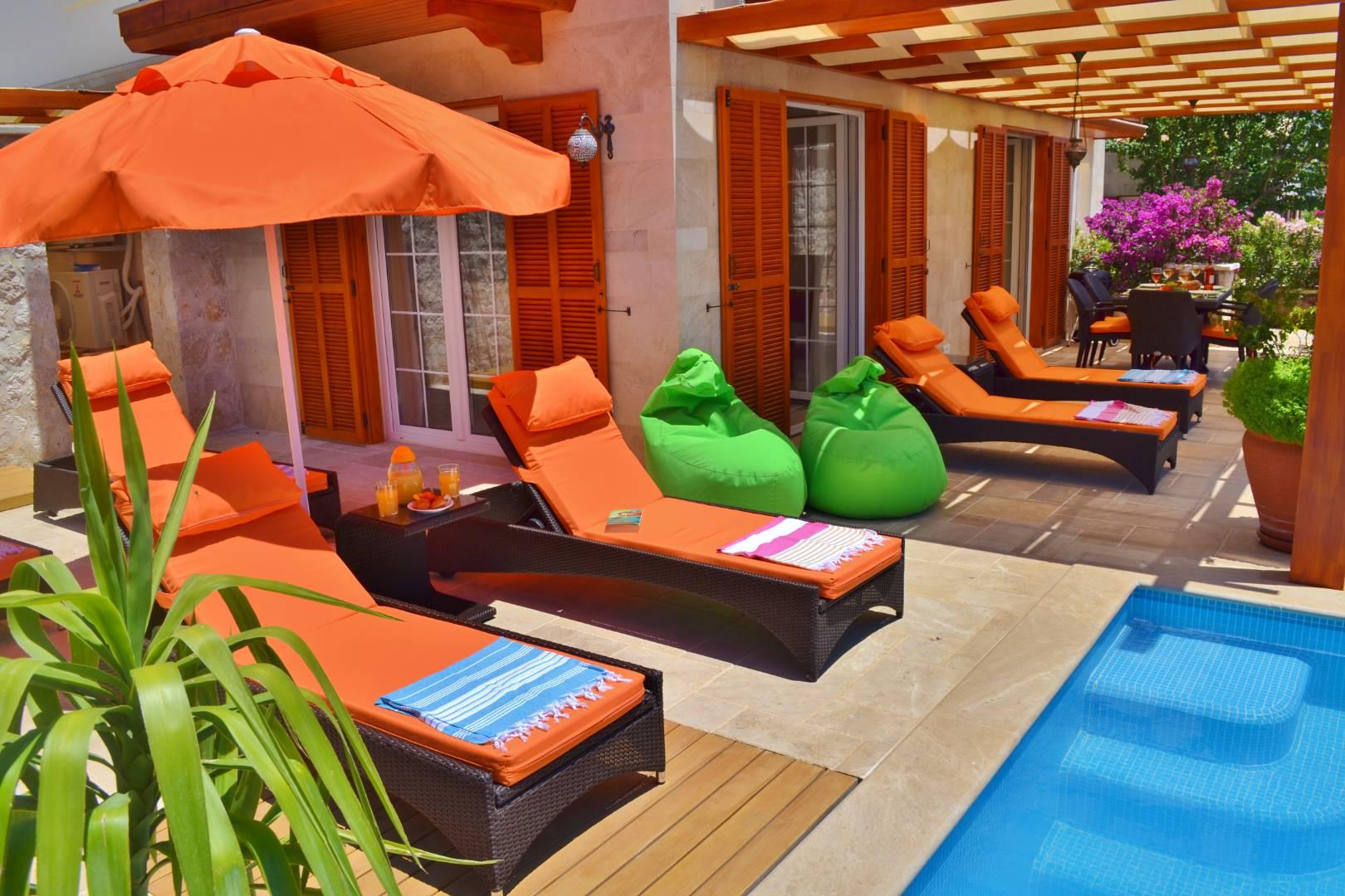 Kaş Kalkan'da Site İçerisinde, Özel Havuzlu, Konforlu Yazlık Villa-31326