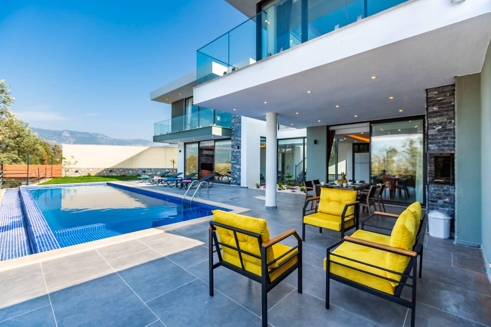 Kalkan Patara'da Huzur Dolu Doğada, Özel Havuzlu, Modern Villa-26561