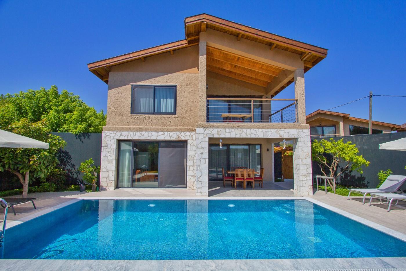 Fethiye Yanıklar'da Doğa İçerisinde, Özel Havuzlu, Kiralık Villa-17974