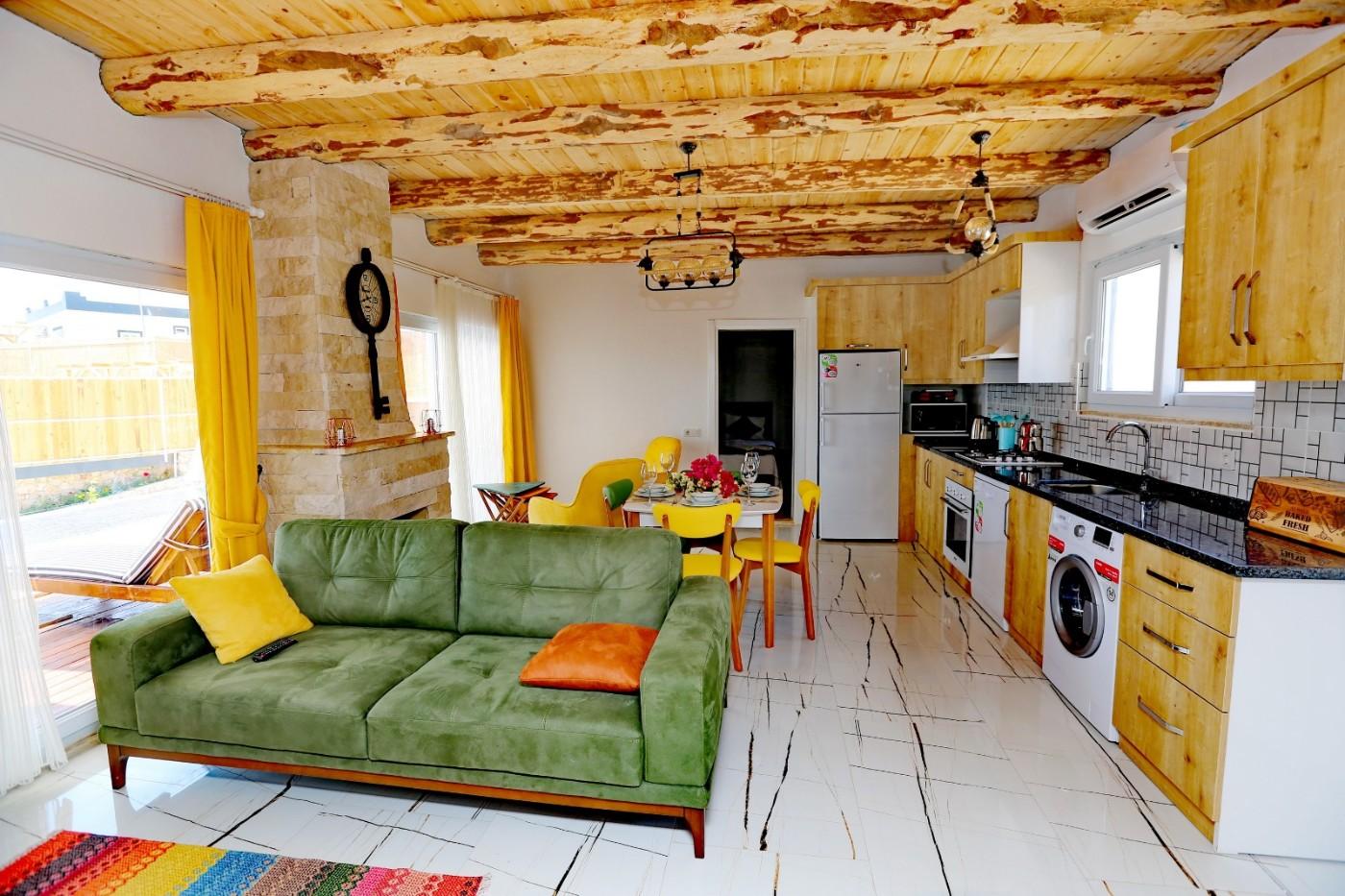 Kaş Patara'da Deniz ve Doğa Manzaralı, Jakuzili, Şık Villa-12349