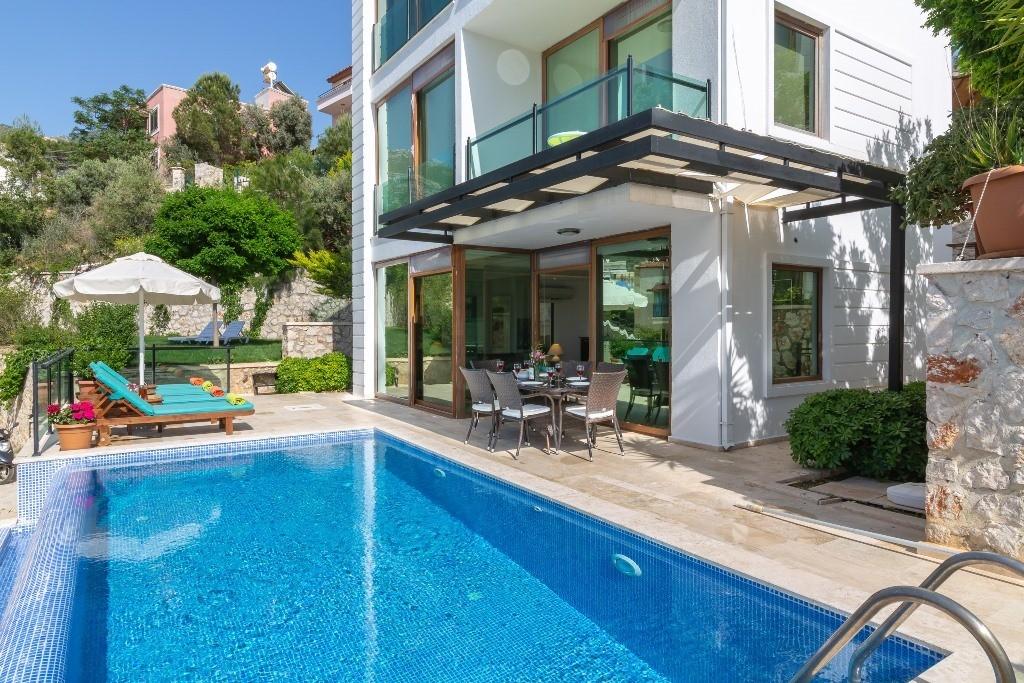 Kalkan Kışla'da Muhteşem Deniz Manzaralı, Özel Havuzlu, Modern Villa-19216