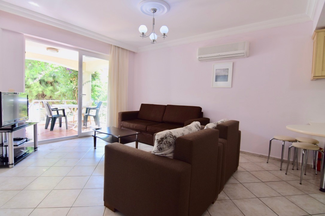 Muğla Fethiye'de Çalış Plajına Sıfır, Ortak Havuzlu, 2+1 Daire