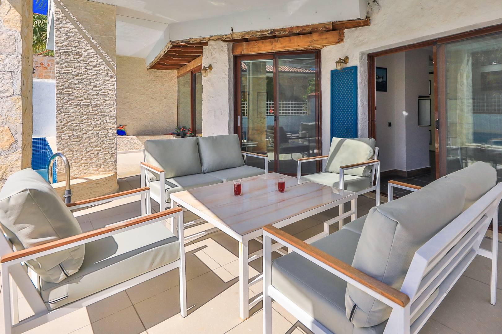 Kaş Kalkan'da Denize Yürüme Mesafesinde, Özel Havuzlu, Tripleks Villa-30486