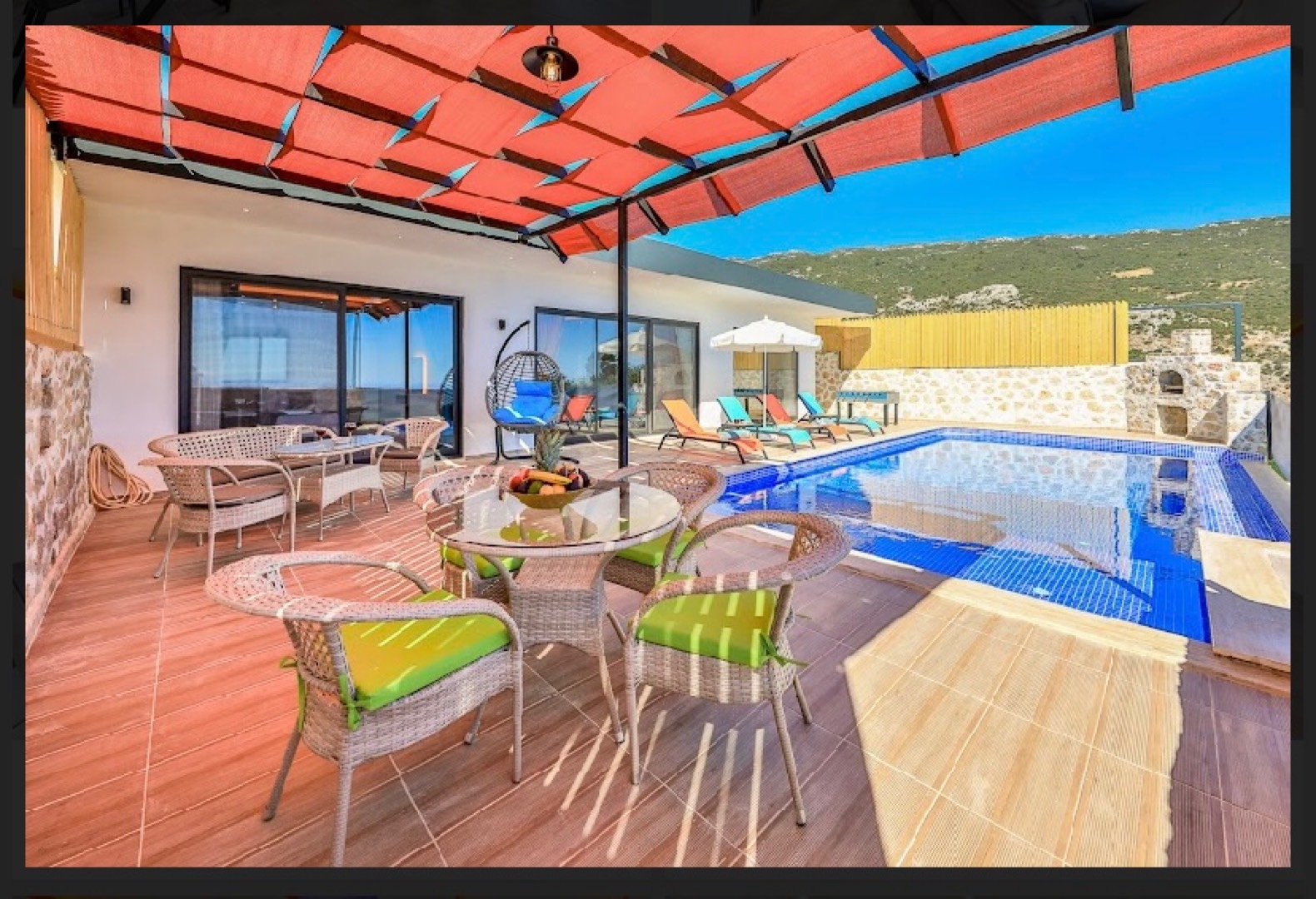 Kaş İslamlar'da Doğa İle İç İçe, Özel Havuzlu, Jakuzili, Kiralık Villa