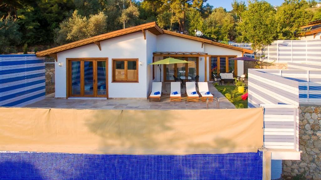 Kaş İslamlar'da Doğa Manzaralı, Özel Havuzlu, Konforlu Villa-15609