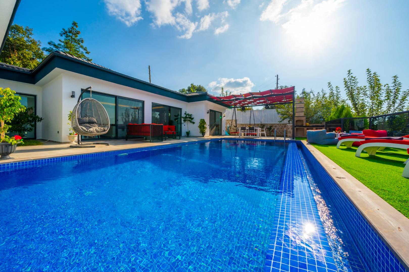 Kaş Üzümlü'de Muhteşem Doğada, Özel Havuzlu, Jakuzili Villa-29843