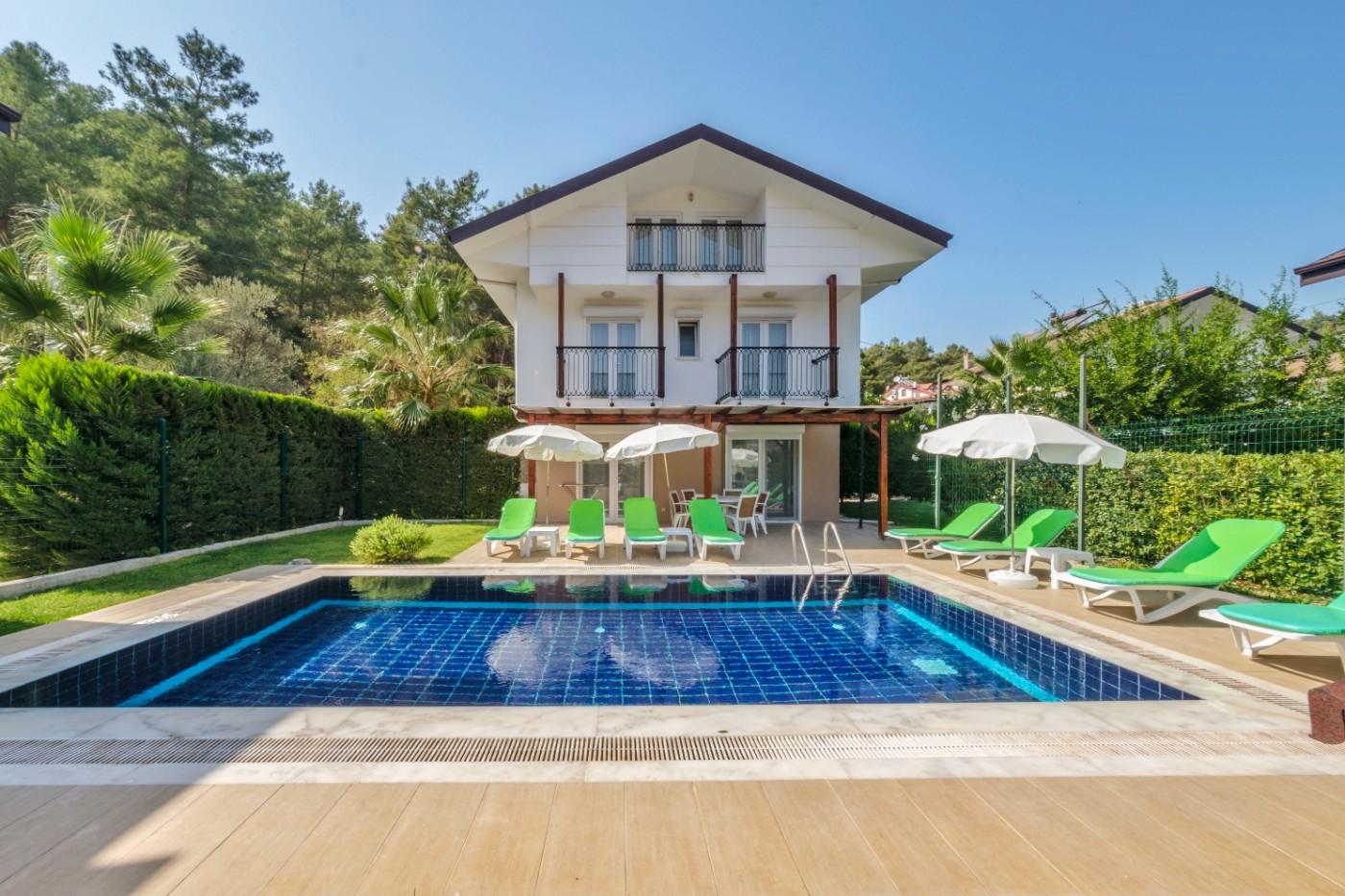Fethiye'de Ölüdeniz Plajına Yakın, Özel Havuzlu, 8 Kişilik Villa-14050
