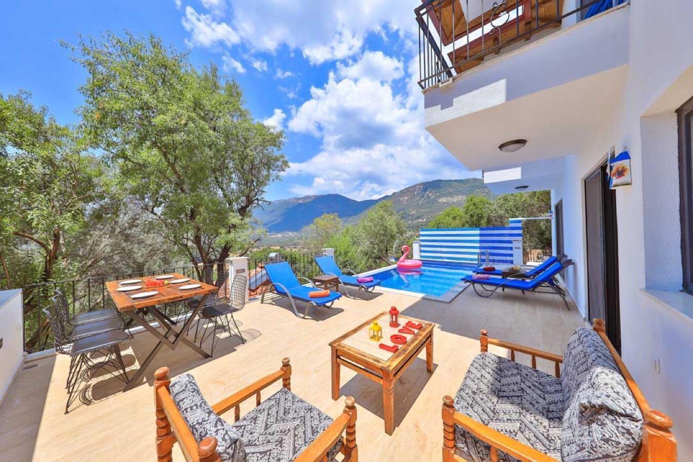 Kaş Çukurbağ'da Huzur Veren Doğada, Özel Havuzlu, Ferah Villa-16468