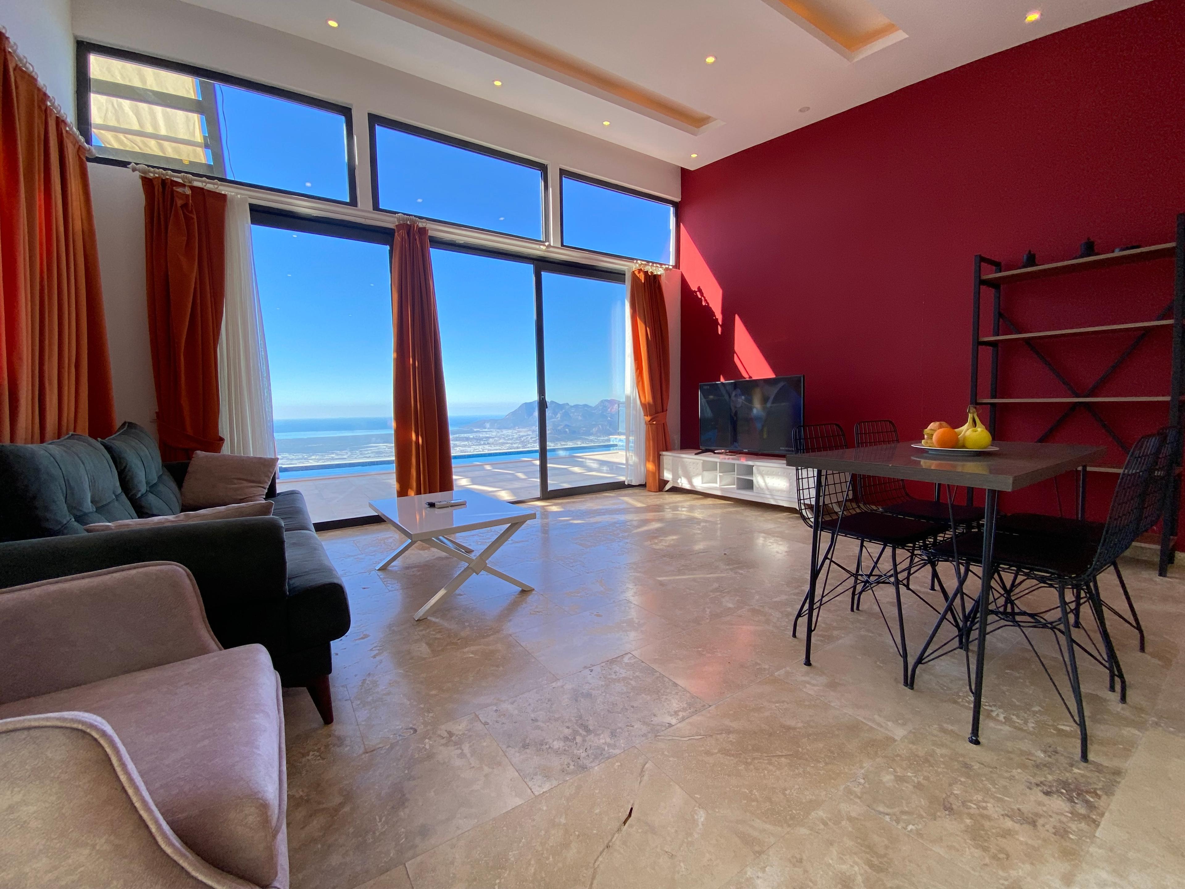 Kaş Üzümlü'de Enfes Manzaralı, Sonsuzluk Havuzlu, Balayı Villası-24397