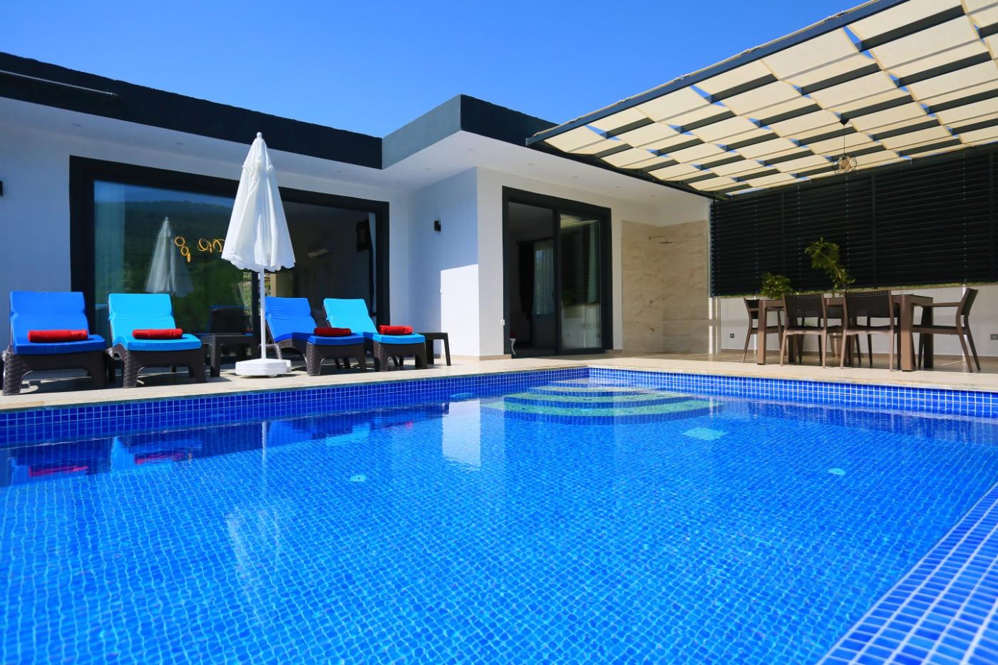 Kaş Sarıbelen'de Doğayla Baş Başa, Özel Havuzlu, Jakuzili Villa-14403