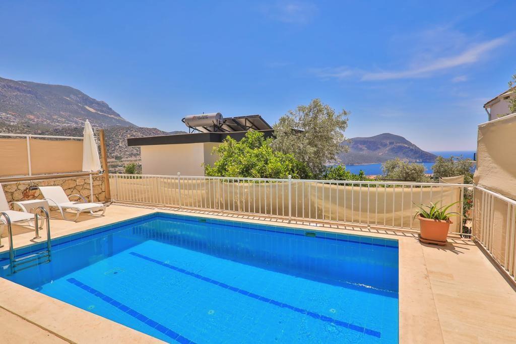 Kaş Kalkan'da Deniz Manzaralı, Özel Havuzlu, 6 Kişilik Lüks Villa-19406