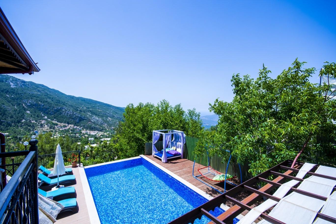 Kaş İslamlar'da Muhteşem Doğada, Özel Havuzlu, 4 Kişilik Villa-20550