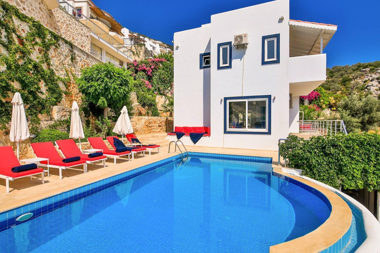 Kaş Kalkan'da Denize Yakın, Özel Havuzlu, 10 Kişilik Villa-25148