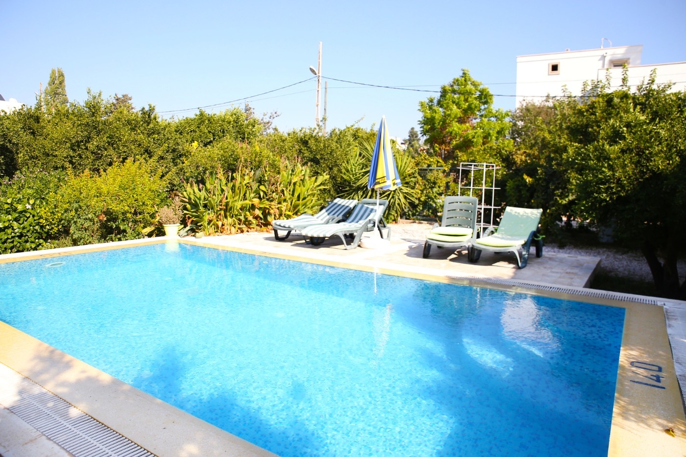 Bodrum Bitez'de Mandalina Ağaçları İçerisinde, Özel Havuzlu, Taş Villa