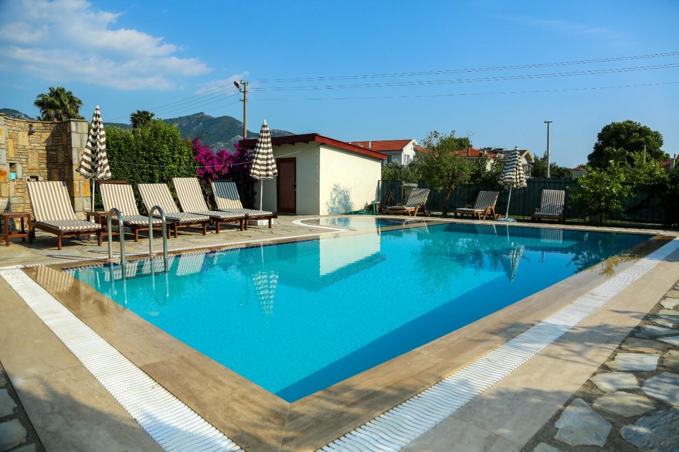 Dalyan'da Zarif Tasarımlı, Özel Havuzlu, Kiralık Şık Villa-17593